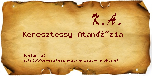 Keresztessy Atanázia névjegykártya